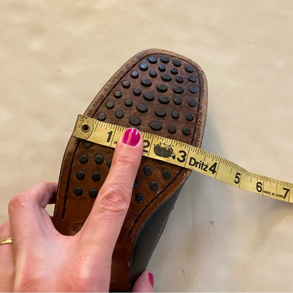 Tod’s Loafers Womens Size 5.5 Black Tods Leather Preppy Shoes Slide On - Picture 16 of 16